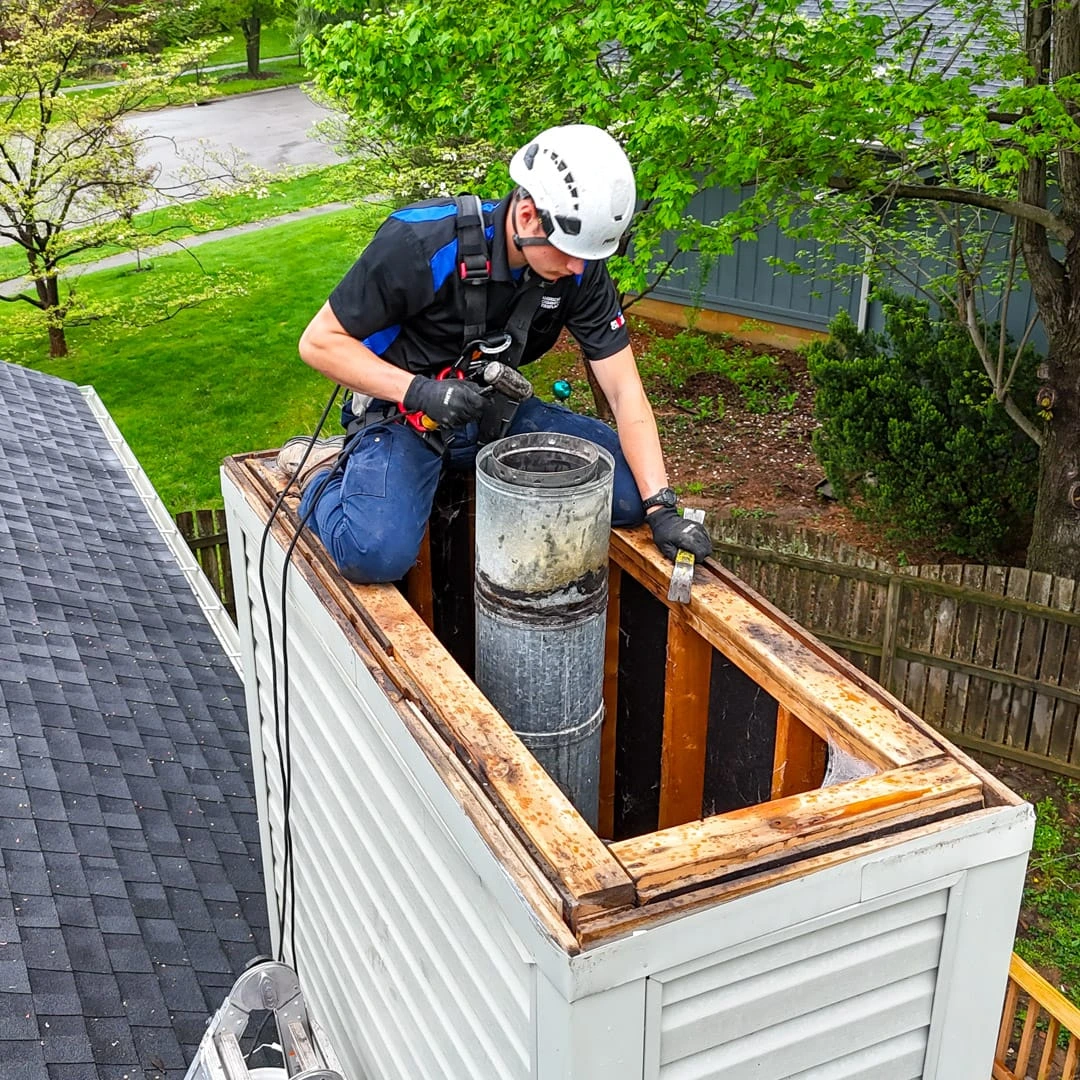 New stainless steel chimney liner