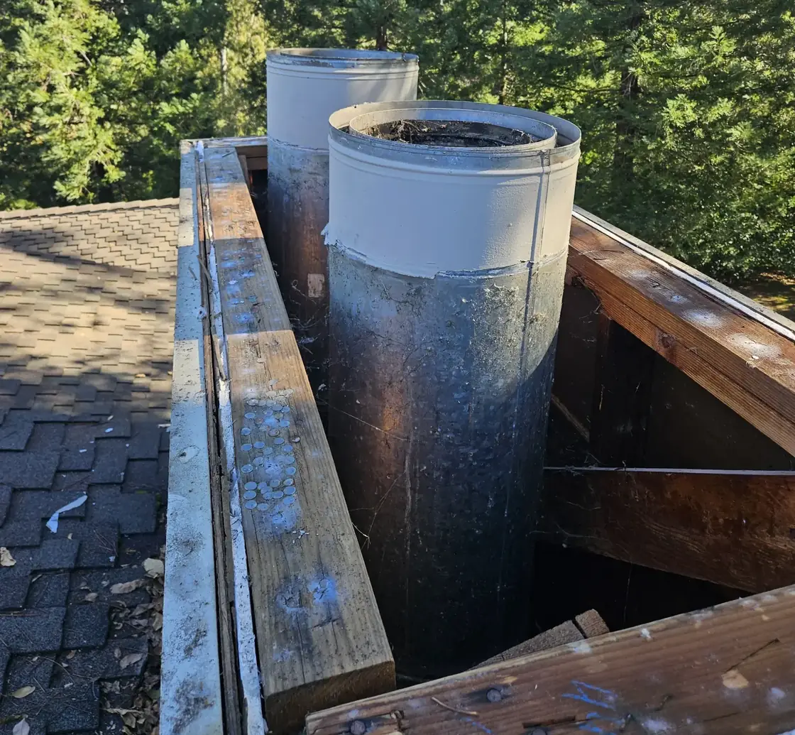 Chimney chase before replacement